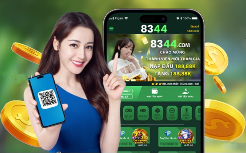 Hình ảnh quảng cáo của vip88 hiển thị nền tảng và các lợi ích