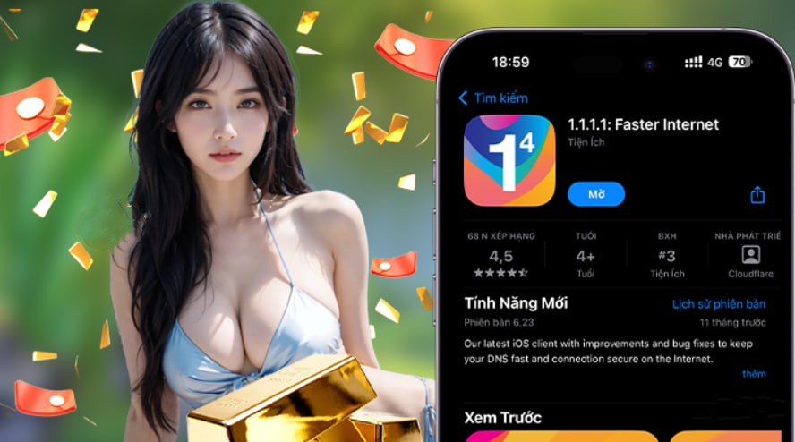 Hình ảnh quảng cáo của vip88 hiển thị nền tảng và các lợi ích